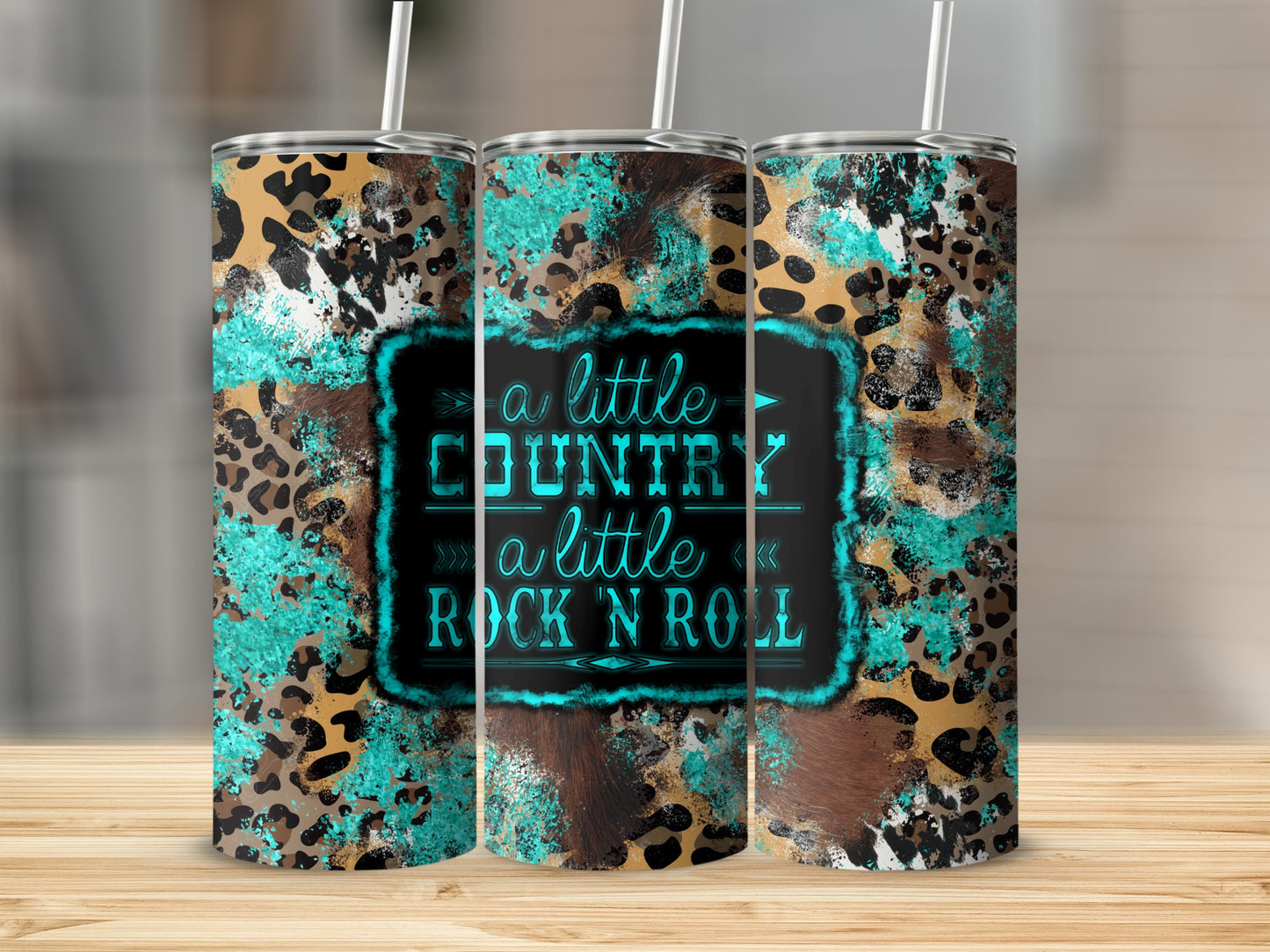 A Little Country a Little Rock N'  Roll Stainless Steel Tumbler