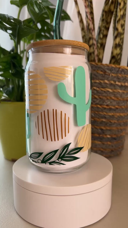 Boho Cactus Glass