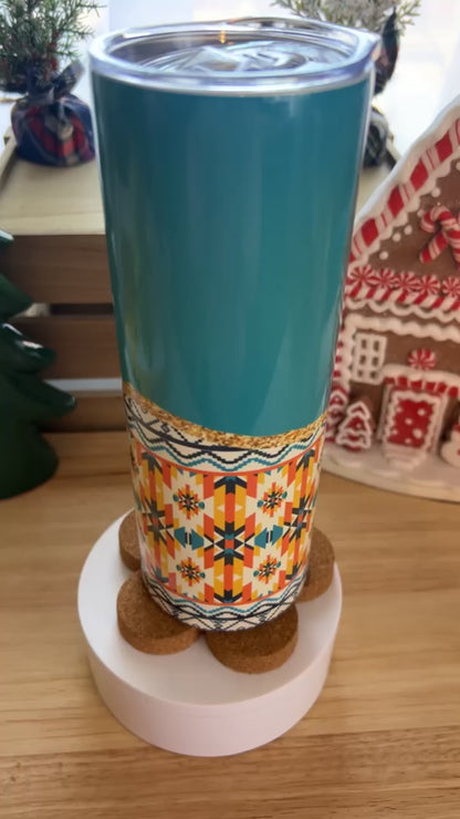 Aztec Tribal Design Stainless Steel Tumbler