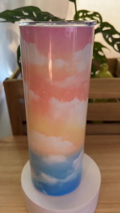 Ombre Sunset Clouds Stainless Steel Tumbler