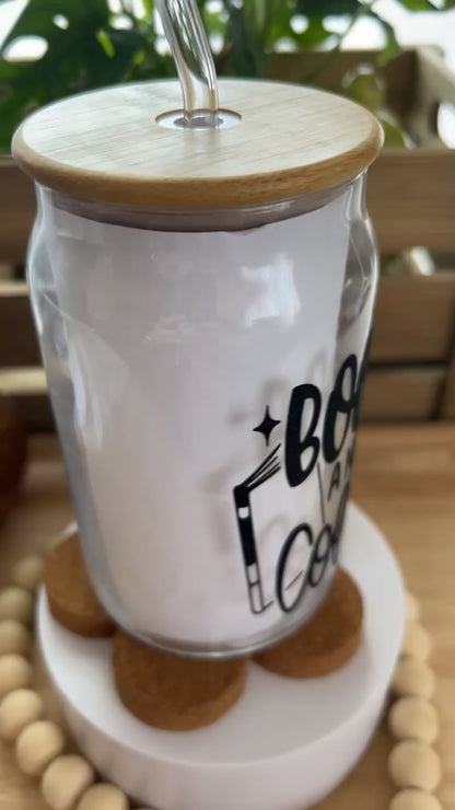 Books And Coffee Glass