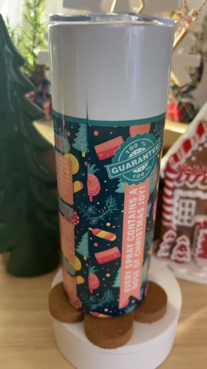 Christmas Cheer Spray Stainless Steel Tumbler