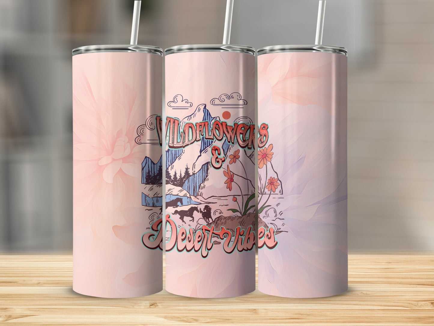 Wild Flowers & Desert Vibes Stainless Steel Tumbler